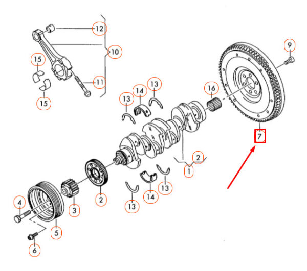 03G105266CH - NEW AUDI A3 8P FLYWHEEL 03G105266CH ORIGINAL