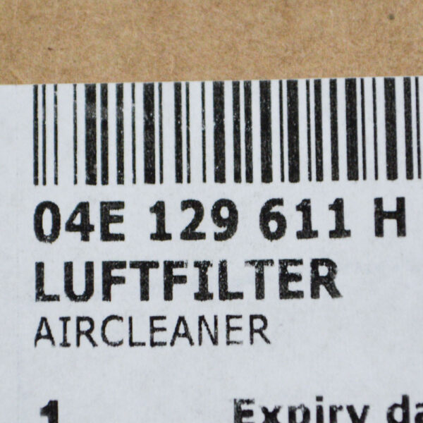 04E129611H - NEW VOLKSWAGEN JETTA 5C6 1 4 PETROL AIR FILTER BOX 04E129611H 2015 ORIGINAL
