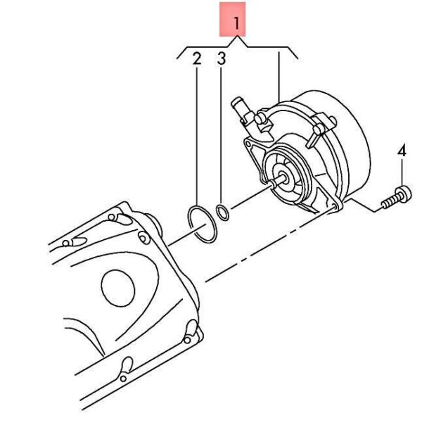 059145100J - NEW AUDI VW A6 ALLROAD QUATTRO AVANT S6 A6L A8 S8 VACUUM PUMP 059145100J
