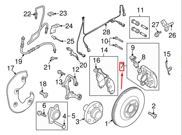 8T0615123C - NEW AUDI A5 SPORTBACK 8T FRONT LEFT BRAKE CALIPER 8T0615123C ORIGINAL