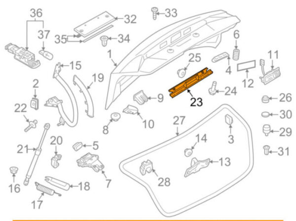 8T0827569E - NEW AUDI A5 8T PROTECTIVE STRIPS 8T0827569E 08-16 ORIGINAL
