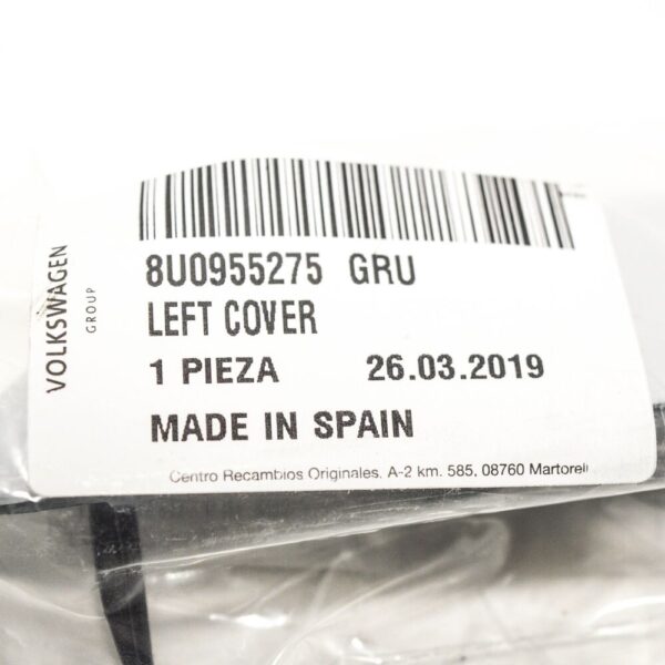 8U0955275GRU - 2012 Audi Q3 8U Left Headlight Washer Cover 8U0955275GRU New Genuine