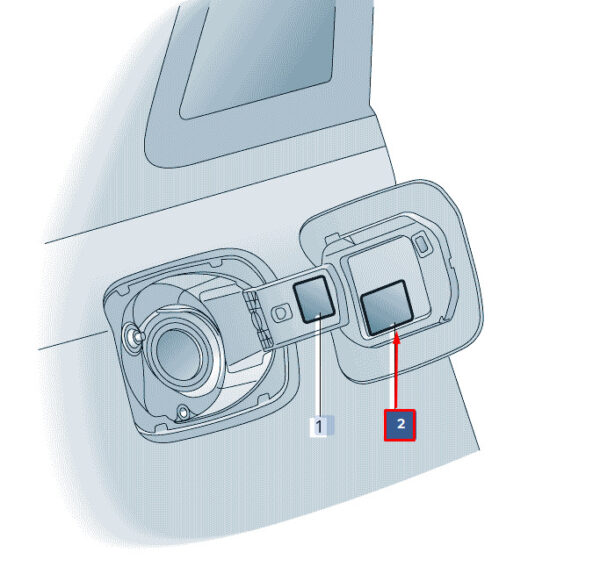 8W0010508G - NEW AUDI A6 C8 FUEL FILLER NECK STICKER 8W0010508G