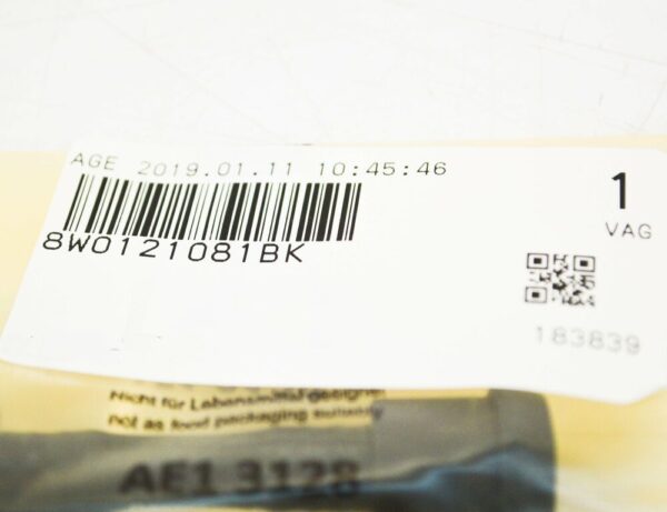 8W0121081BK - NEW AUDI A4 8W B9 BREATHER LINE 8W0121081BK ORIGINAL