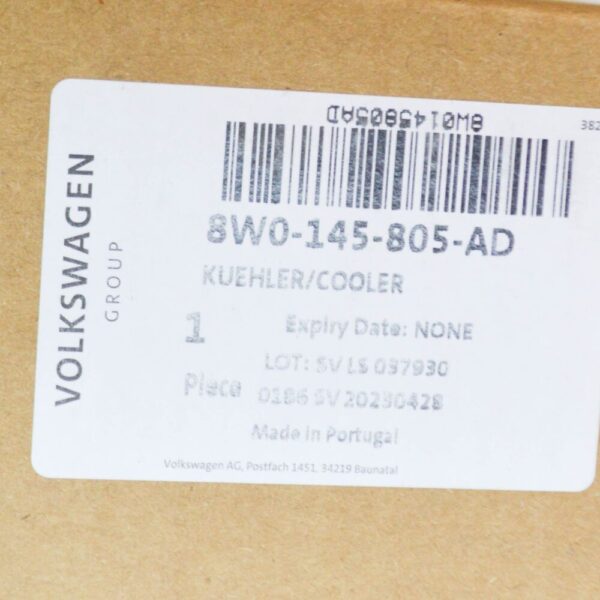 8W0145805AD - Audi A4 Avant B9 intercooler 8W0145805AD NEW