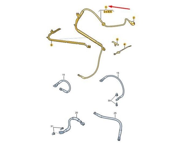 8W0971227A - AUDI A4 B9 Battery + Wiring Harness 8W0971227A NEW GENUINE