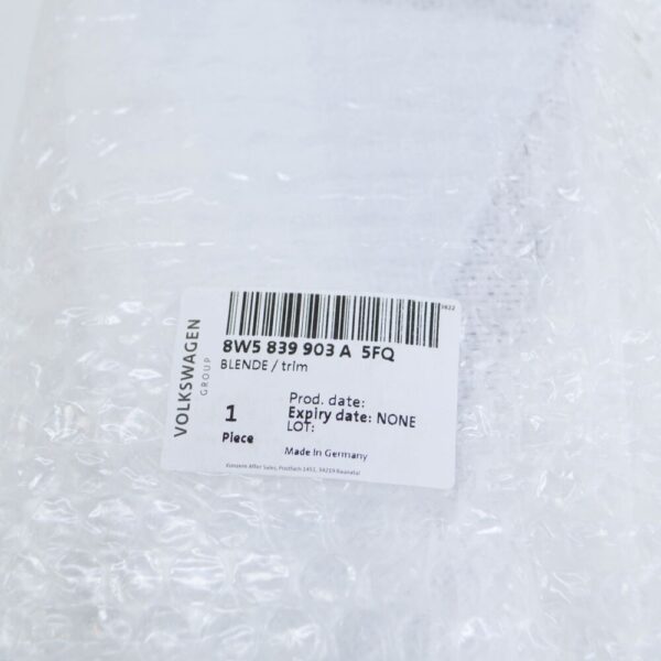 8W5839903A5FQ - Audi A4 Avant B9 door column C panel rear left 8W5839903A5FQ NEW ORIGINAL