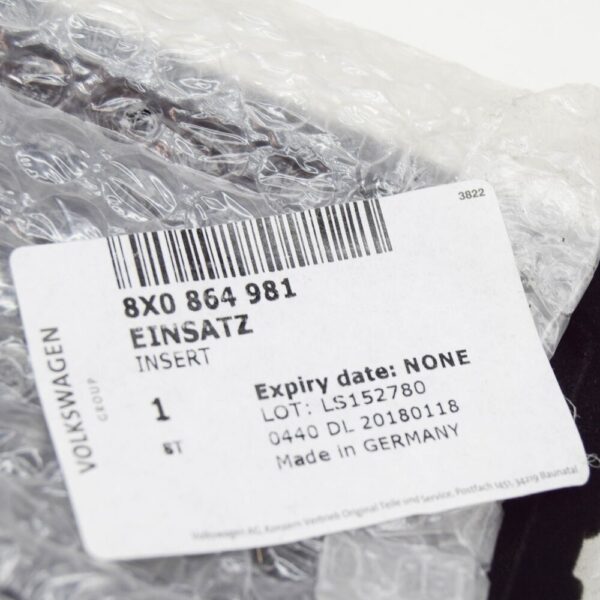 8X0864981 - Audi A1 8x armrest insert 8X0864981 NEW ORIGINAL