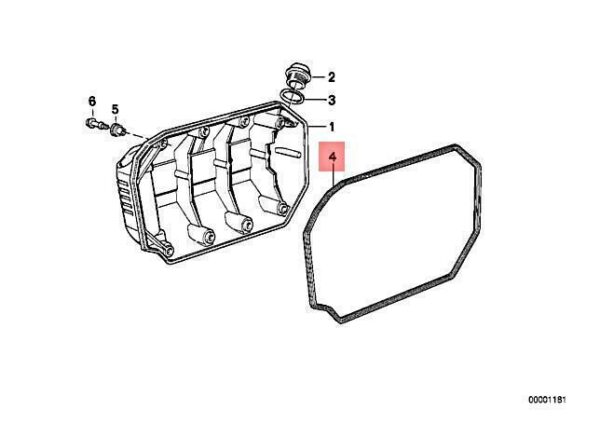 11141460687 - Genuine BMW K 75 K 75 C Gasket 11141460687