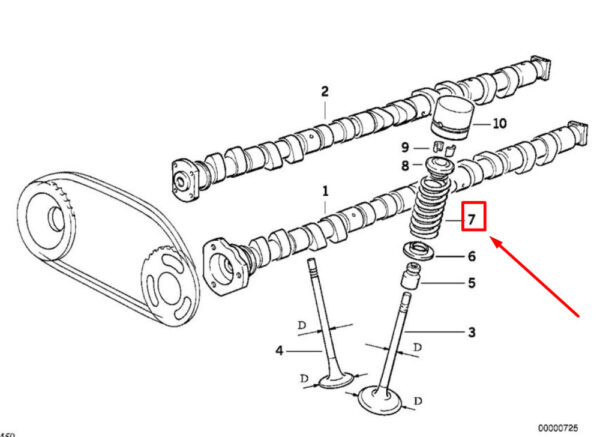 11341403709 - BMW Z8 Roadster E52 Engine Valve Spring 11341403709 1403709 NEW GENUINE