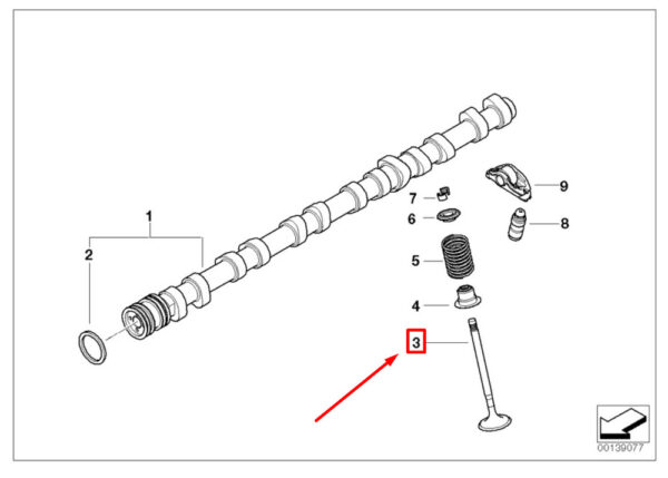 11347573840 - NEW BMW 3 E90 EXHAUST VALVE 7573840 11347573840