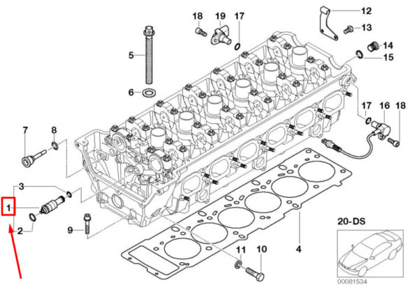 11367830341 - BMW Z4 Coupe E86 Engine Oil Control Valve 11367830341 7830341 NEW GENUINE