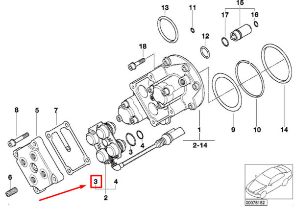 11367830828 - NEW BMW Z8 ROADSTER E52 VANOS MAGNET O-RING 11367830828 7830828 GENUINE
