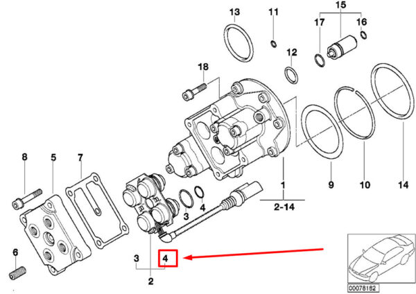 11367830829 - NEW BMW Z8 ROADSTER E52 VANOS MAGNET O-RING 11367830829 7830829 GENUINE