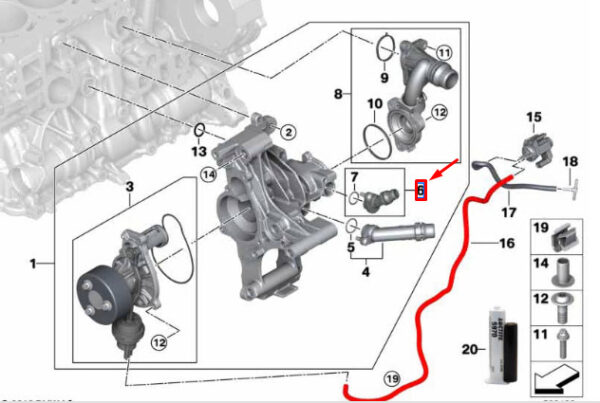 11518479263 - BMW 4 COUPE G22 ENGINE MOUNT 11518479263 NEW GENUINE