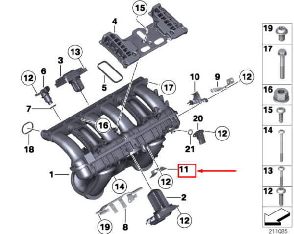11617530272 - BMW Z4 Roadster E89 Engine Harness Mount 11617530272 NEW Original