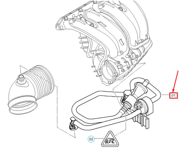 11617578888 - NEW BMW 1 E81 VACUUM CONTROL SUCKING JET PUMP 11617578888 7578888 OEM