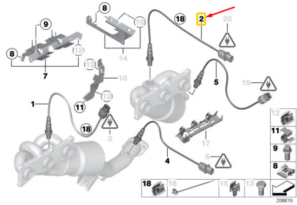 11787589139 - NEW BMW 5 F10 LAMBDA PROBE REGULATOR 7589139 11787589139 GENUINE