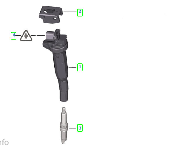 12137559842 - NEW BMW 1 E81 IGNITION COIL 116 I 89KW PETROL 12137559842