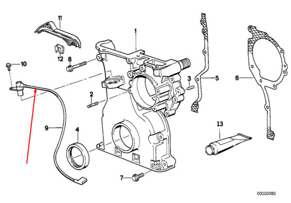 12141726065 - NEW BMW 5 E34 CAMSHAFT POSITION SENSOR 12141726065 1726065 2.5 PETROL OEM