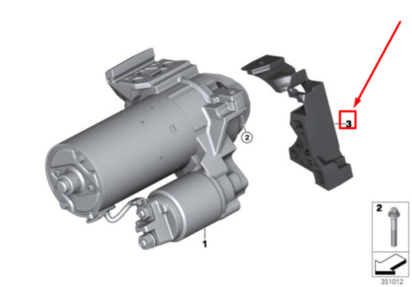 12418571350 - BMW 3 G20 starter acoustic plug 12418571350 8571350 NEW ORIGINAL