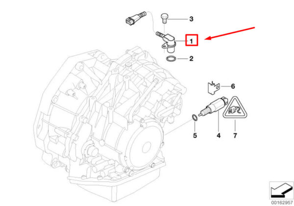 24357518732 - OEM MINI CABRIO R52 TRANSMISSION ROTATIONAL SPEED SENSOR 24357518732 GENUINE
