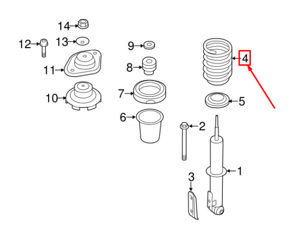 33536785864 - NEW MINI PACEMAN R61 REAR COIL SPRING 33536785864 6785864 GENUINE