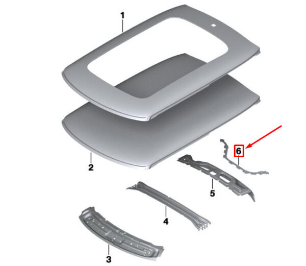 41007374265 - NEW MINI COOPER F55 REAR LEFT WINDOW FRAME MOLDING 7374265 41007374265 ORIGINAL