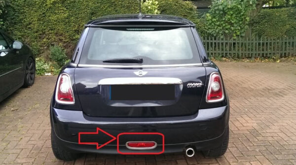 51127260580 - New Genuine MINI R56 R57 R58 R59 Rear Fog Light Lamp Trim Cover Finisher 7260580