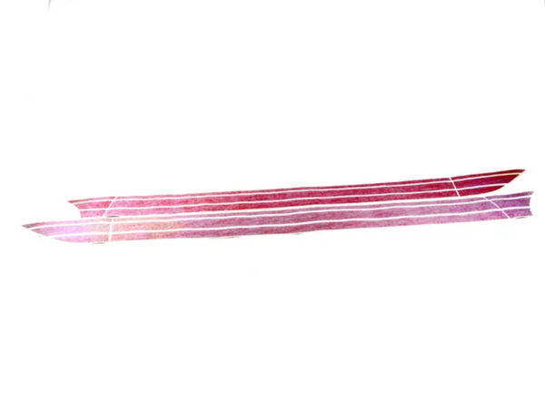 51142355195 - New Genuine MINI Cooper F56 F57 Cabrio JCW Side Stripes Pro Chili Red 2355195