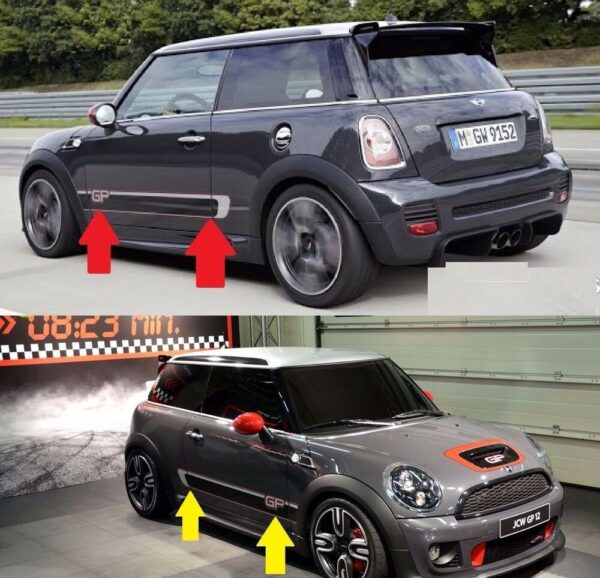 51147331071 - New Genuine MINI JCW GP2 R56 Adhesive Film Sticker Door Front Set Left+Right OEM