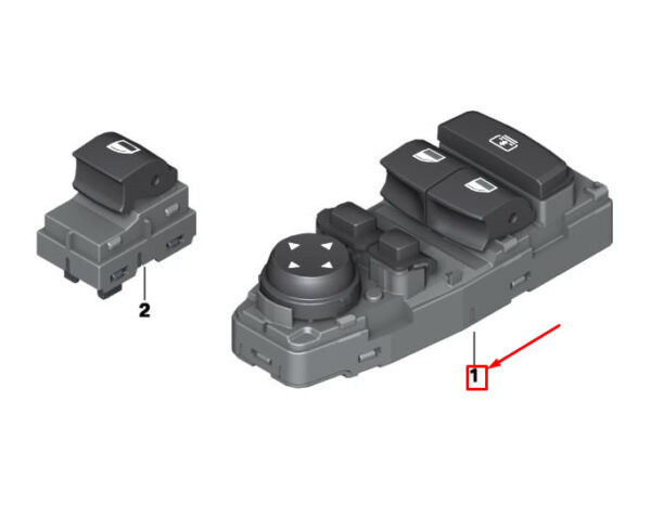 61319354852 - MINI PACEMAN R61 FRONT LEFT DOOR WINDOW SWITCH 61319354852 9354852 NEW GENUINE