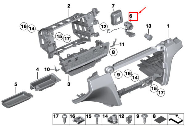 61349192248 - NEW BMW Z4 ROADSTER E89 LIGHTWEIGHT BASE WITH LED 61349192248 GENUINE