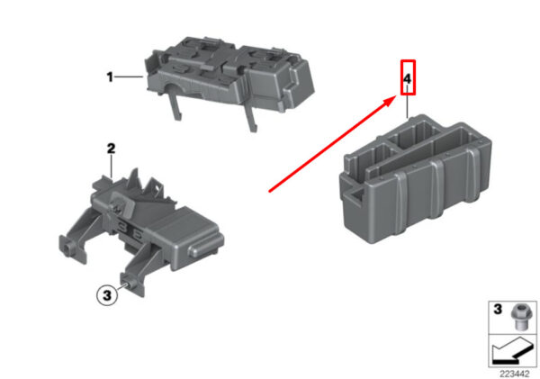 61359289973 - NEW BMW X3 F25 LUGGAGE COMPARTMENT IN SHAPE 61359289973 9289973 GENUINE
