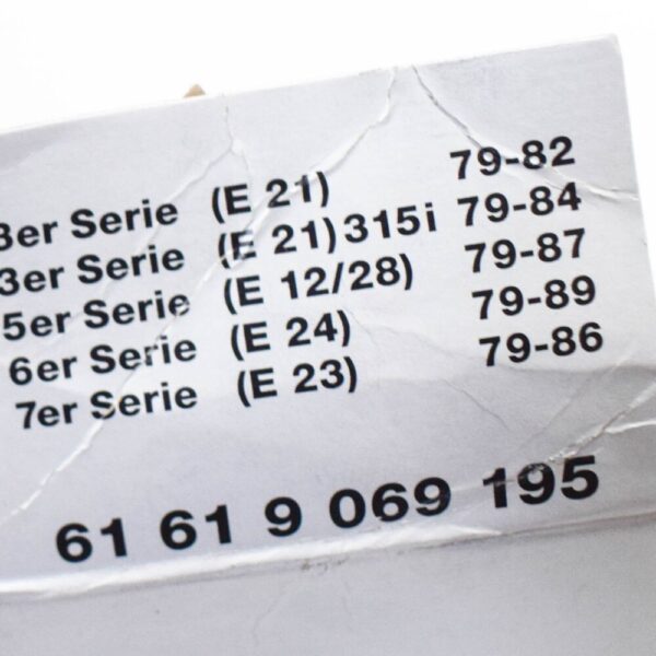 61619069195 - BMW E9 Windscreen Wiper Blade Set 61619069195 NEW GENUINE