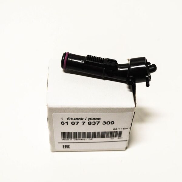 61677837309 - BMW E81 E82 E87 E88 headlight wash nozzle left 61677837309 new original