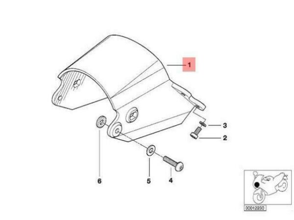 63122306421 - OEM BMW 59C1 59C3 HEADLIGHT BRACKET 63122306421 GENUINE NEW