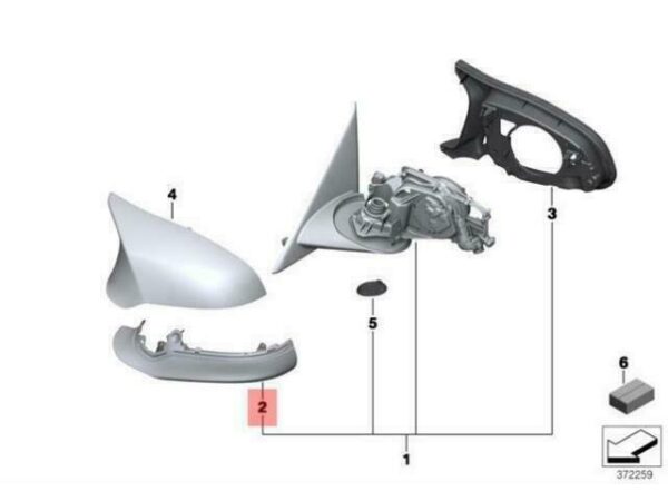 63137848777 - OEM BMW F30 F30N F31 F31N F32 F33 LOWER CORNER LIGHT LEFT 63137848777 GENUINE