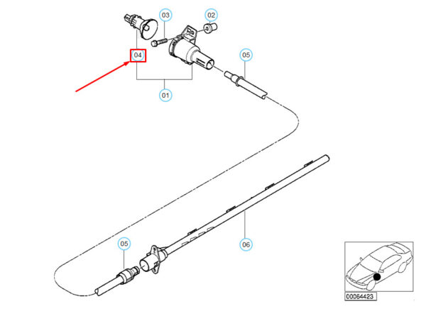 63146906062 - NEW BMW Z8 E52 ADDITIONAL TURN INDICATOR REFLECTOR WITH BULB 63146906062 OEM