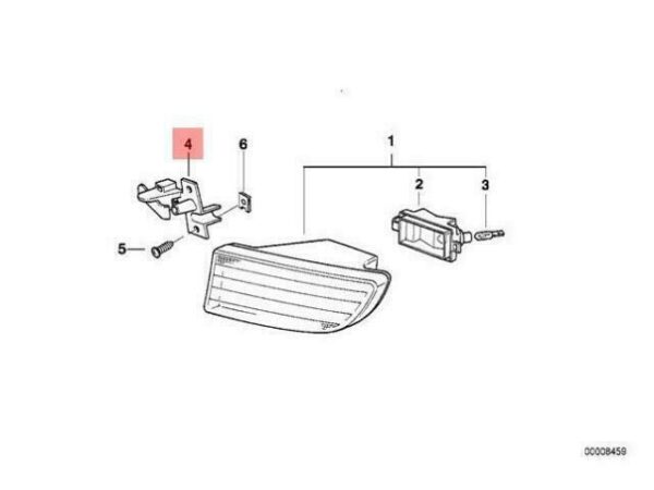 63178362403 - OEM BMW E38 SEDAN BRACKET LEFT 63178362403 GENUINE NEW