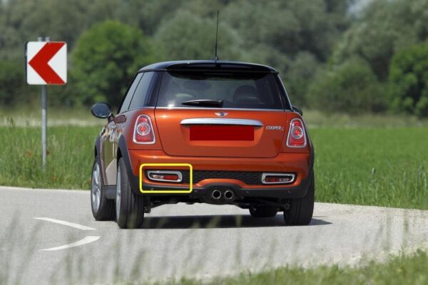 63247255921 - Mini New Genuine  S R56 R57 Rear Bumper Left Fog Reverse Light 7255921