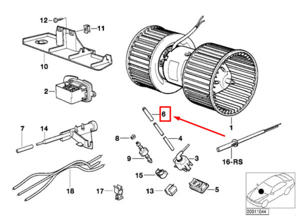 64111384459 - NEW BMW X5 E53 FUEL FLOW REDUCTION 1384459 64111384459 GENUINE