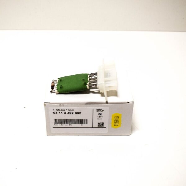 64113422663 - MINI R55 Clubman Heater Blower Resistor 64113422663 3422663 NEW GENUINE