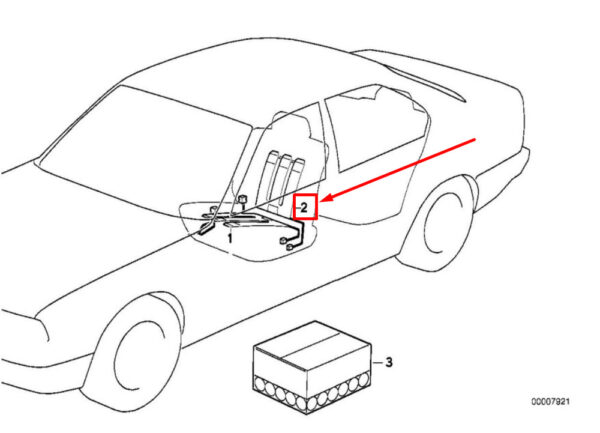 64118391697 - NEW BMW 3 E36 FRONT SEAT HEATER ELEMENT BACK 64118391697 8391697 ORIGINAL