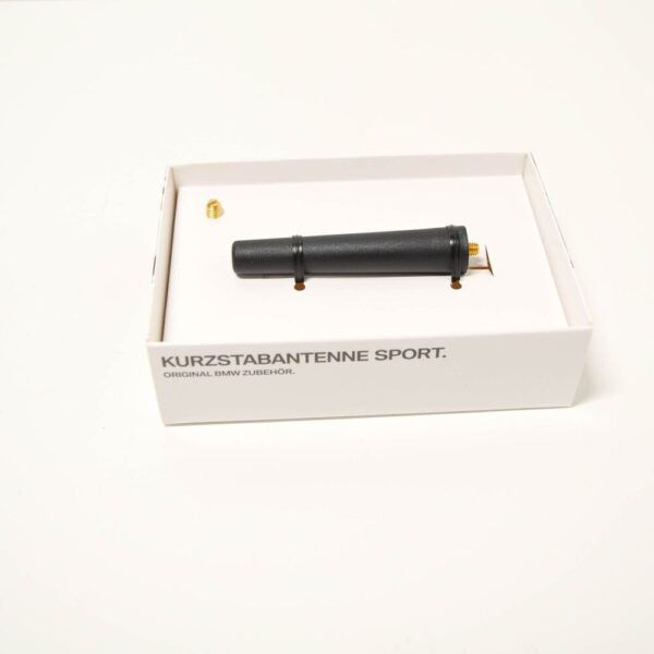 65202296761 - NEW BMW 1 E81 SHORT ROD SPORT BLACK ANTENNA 65202296761 ORIGINAL