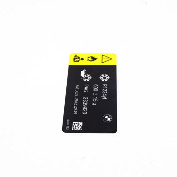 71236832292 - BMW 5 G30 LABEL COOLANT 600+ - 10G 71236832292 NEW GENUINE