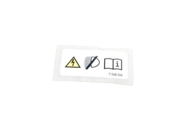 71237248266 - BMW E32 E38 Z3 Xenon Light Label Sticker Warning Sign Genuine 712372482