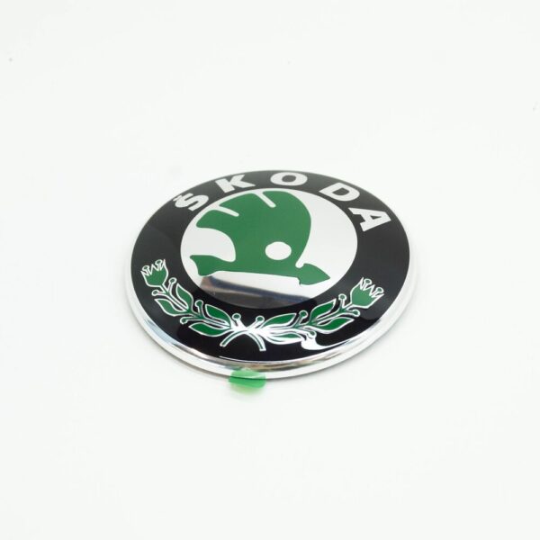 3U0853621BMEL - New SKODA FABIA II 542 Front Radiator Grille Emblem Badge 3U0853621BMEL