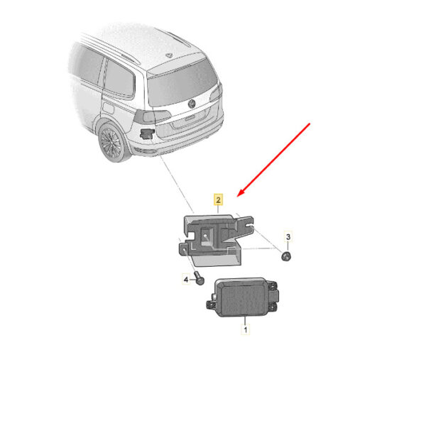 575955775A - SEAT Ateca KH7 Mount for Rear Left Blind Angle Sensor 575955775part