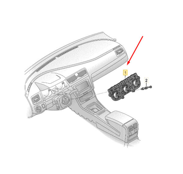 5F0907044AJYMS - NEW SEAT ATECA KH7 A/C CLIMATE HEATING CONTROL UNIT 5F0907044AJYMS ORIGINAL